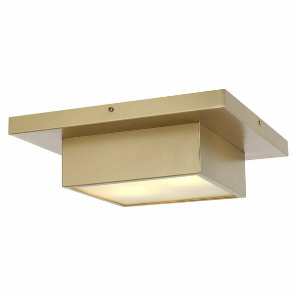 Safavieh 15 in. Kylin 2-Light Gold Iron Flush Mount, Gold FLU4067A